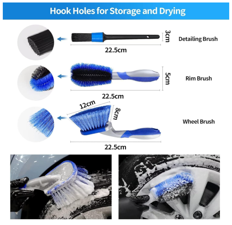 Car Cleaning Kit with Collapsible Bucket 