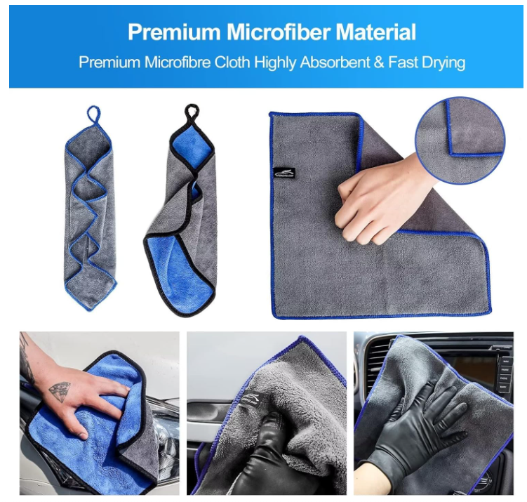 Car Cleaning Kit with Collapsible Bucket 