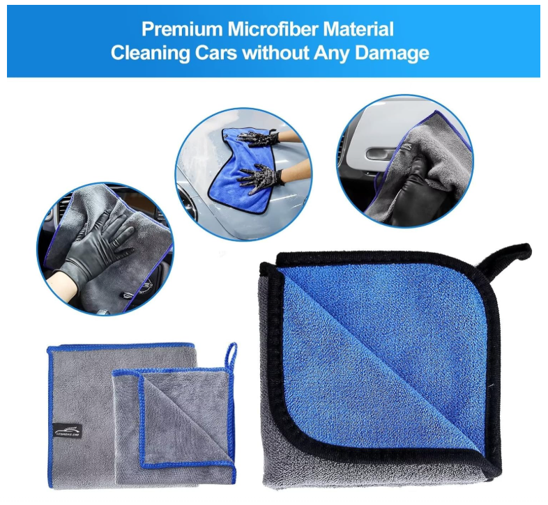 Car Cleaning Kit with Collapsible Bucket 