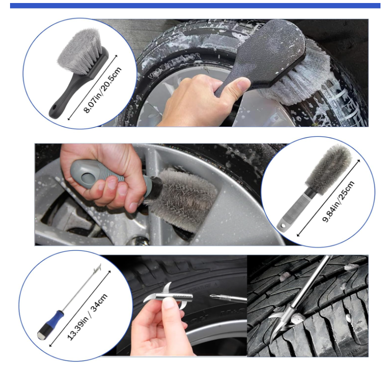 Car Wash Mop with Long Handle, Car Wash Brush with Telescoping Handle 