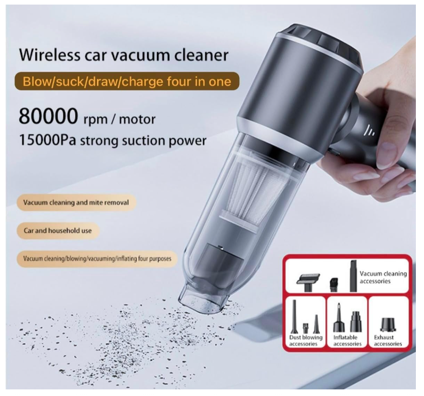 GRANDx Handheld Vacuum Cleaner Cordless 