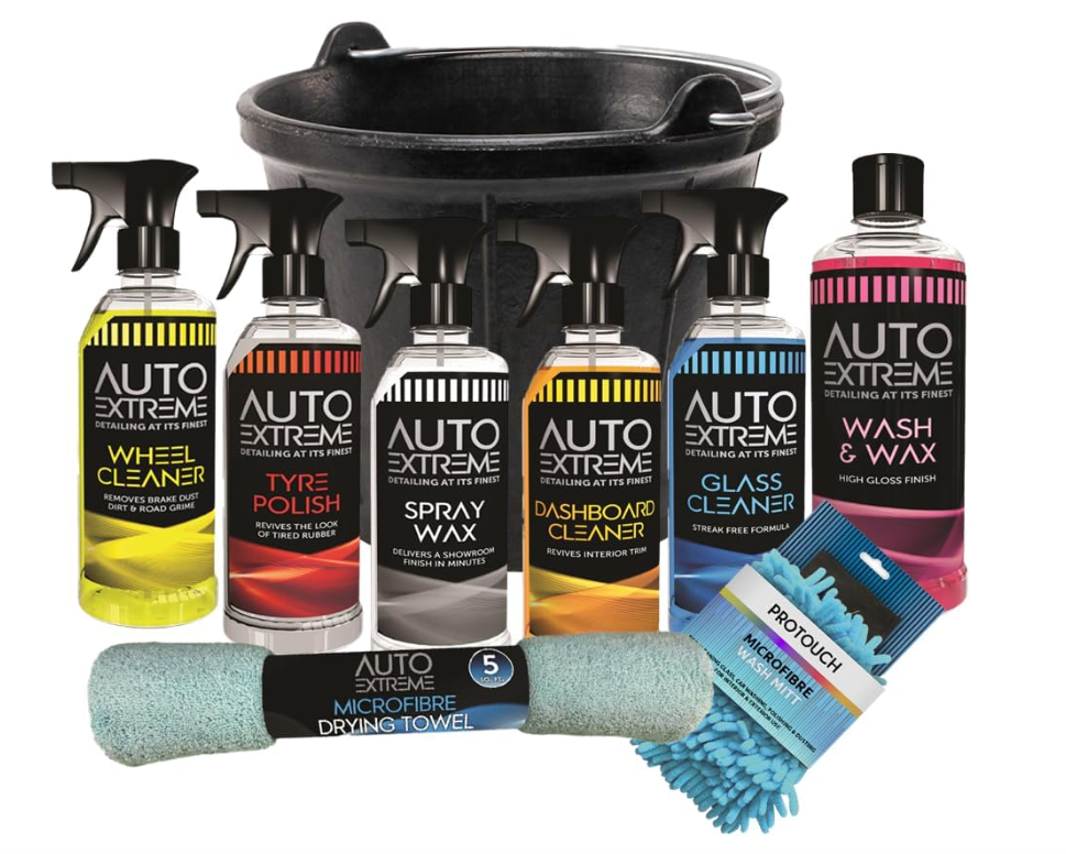 9pc Car Cleaning Kit, Wash kit, valet, Wash &amp; Wax Set 