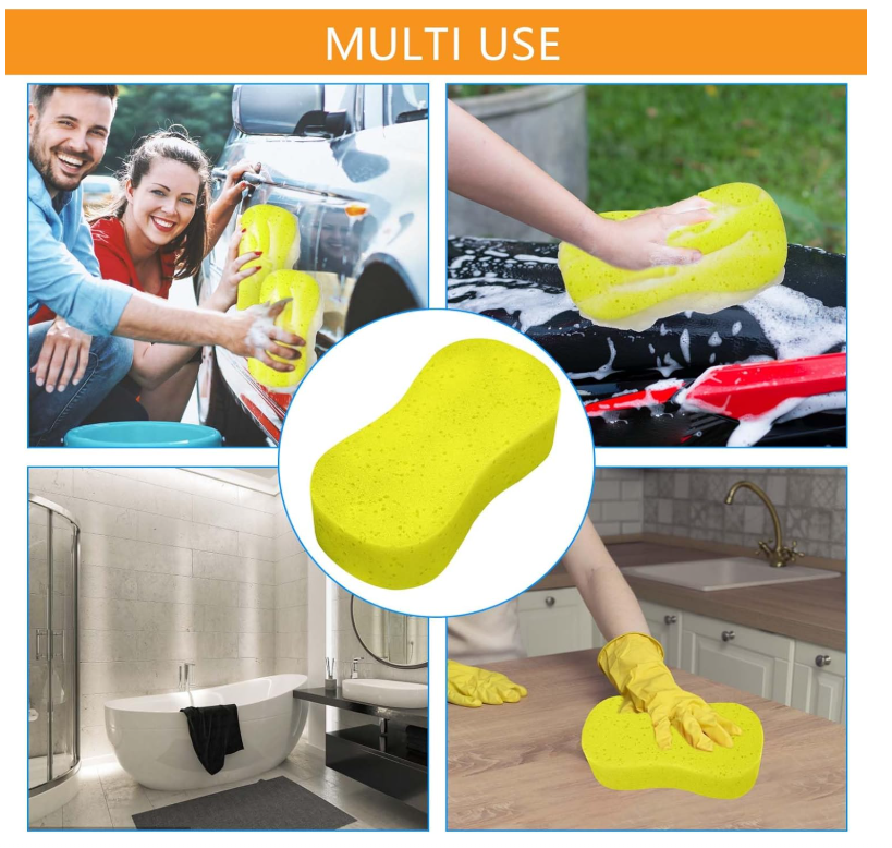 4 Pack Car Sponges 