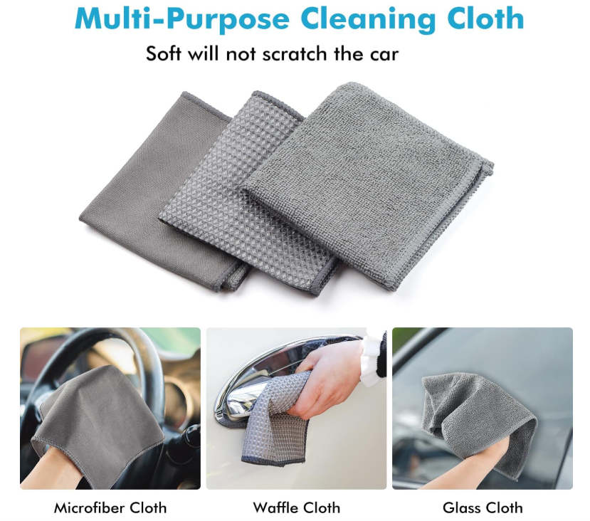 Car Wash Cleaning Tools Kit, 12-Piece Premium Car Cleaning Kit 