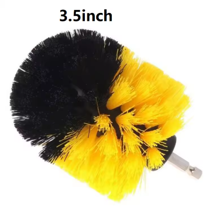 Drill brush attachment