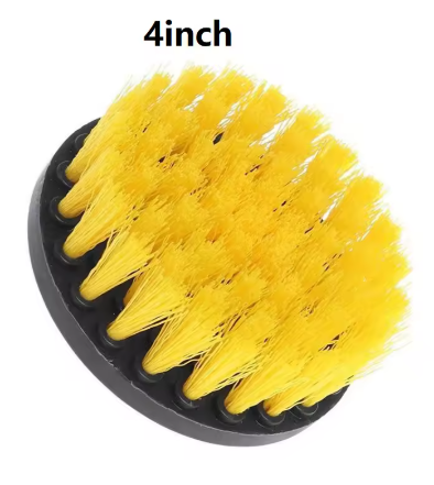 Drill brush attachment