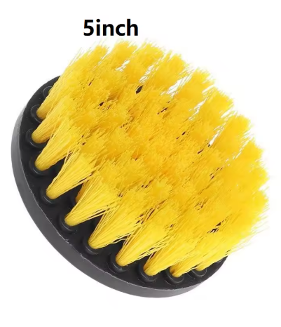 Drill brush attachment